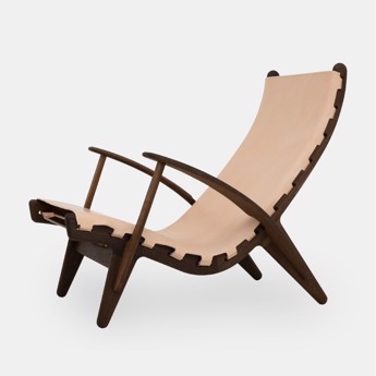 PV Lounge King’s Chair Røget Eg/Natur
